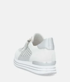 Remonte Super Stylish White Sporty Sneakers