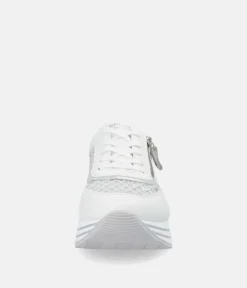 Remonte Super Stylish White Sporty Sneakers