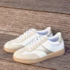 Remonte Trendy White/Gold Combi Trainers