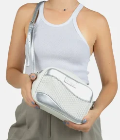 Remonte Trendy White/Silver Combi Crossbody Bag