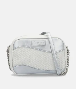 Remonte Trendy White/Silver Combi Crossbody Bag