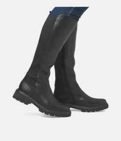 Remonte Vario Fit Long Black Leather Boots