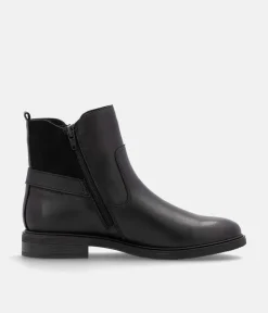 Remonte Versatile Black Leather Ankle Boots