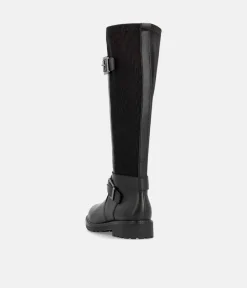Remonte Versatile Black Leather Long Boots