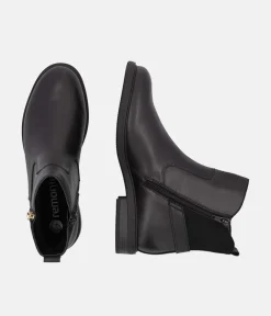 Remonte Versatile Black Leather Ankle Boots