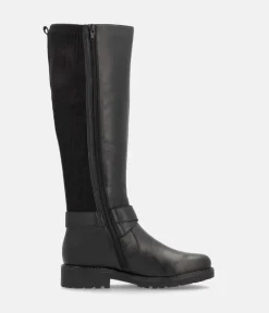 Remonte Versatile Black Leather Long Boots