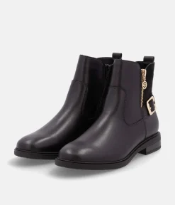 Remonte Versatile Black Leather Ankle Boots