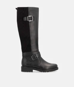 Remonte Versatile Black Leather Long Boots