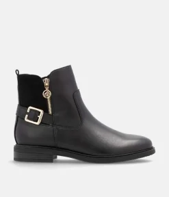 Remonte Versatile Black Leather Ankle Boots