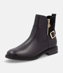 Remonte Versatile Black Leather Ankle Boots