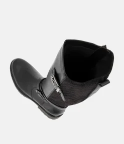 Remonte Versatile Black Leather Long Boots