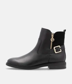 Remonte Versatile Black Leather Ankle Boots