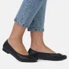 Remonte Versatile Black Round Toe Flats