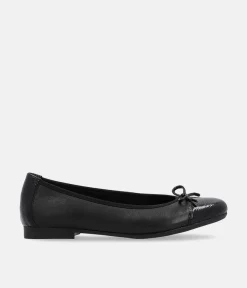 Remonte Versatile Black Round Toe Flats