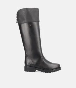 Remonte Versatile Black Zip Up Long Boots