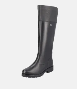 Remonte Versatile Black Zip Up Long Boots