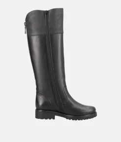 Remonte Versatile Black Zip Up Long Boots