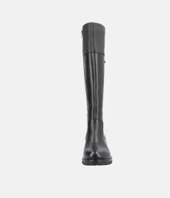 Remonte Versatile Black Zip Up Long Boots