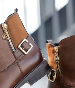 Remonte Versatile Brown Leather Ankle Boots