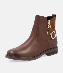 Remonte Versatile Brown Leather Ankle Boots