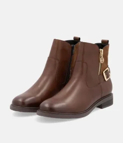Remonte Versatile Brown Leather Ankle Boots