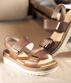 Remonte Versatile Brown Wedge Sandal