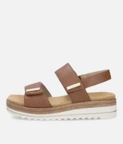 Remonte Versatile Brown Wedge Sandal