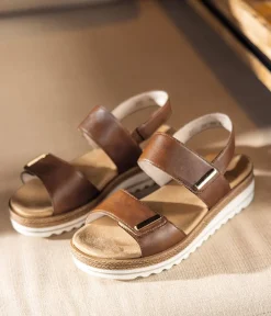 Remonte Versatile Brown Wedge Sandal