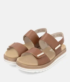 Remonte Versatile Brown Wedge Sandal