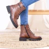 Remonte Versatile Chestnut Biker Style Ankle Boots