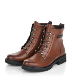 Remonte Versatile Chestnut Biker Style Ankle Boots