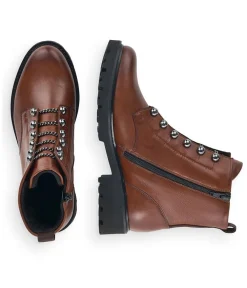 Remonte Versatile Chestnut Biker Style Ankle Boots