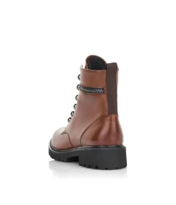 Remonte Versatile Chestnut Biker Style Ankle Boots