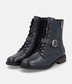 Remonte Versatile Navy Leather Ankle Boots