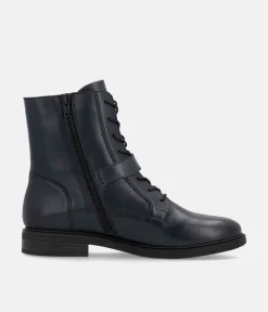 Remonte Versatile Navy Leather Ankle Boots