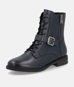 Remonte Versatile Navy Leather Ankle Boots