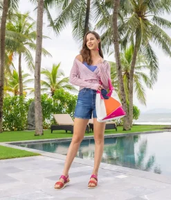 Remonte Versatile Pink/Red Wedge Sandal