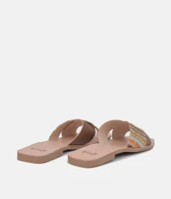 RIA Caramel Colour Pop Criss Cross Sandals