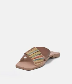 RIA Caramel Colour Pop Criss Cross Sandals