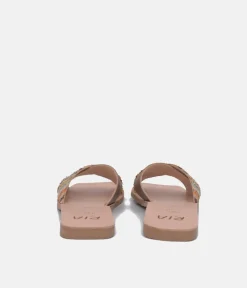 RIA Caramel Colour Pop Criss Cross Sandals