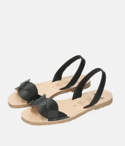 RIA Elegant Black Abarca Sandal