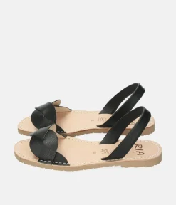 RIA Elegant Black Abarca Sandal