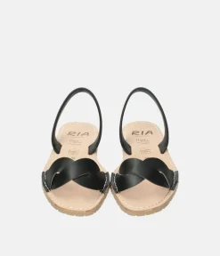 RIA Elegant Black Abarca Sandal