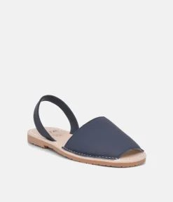 RIA Plush Navy Abarca Sandals