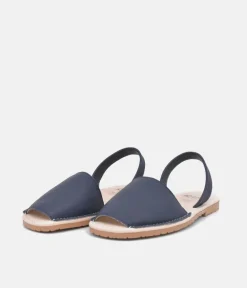 RIA Plush Navy Abarca Sandals