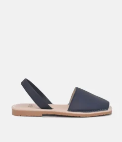RIA Plush Navy Abarca Sandals
