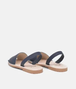 RIA Plush Navy Abarca Sandals