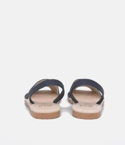 RIA Plush Navy Abarca Sandals
