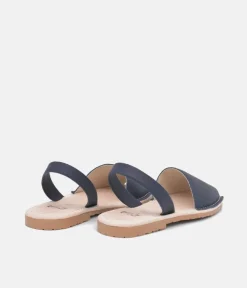 RIA Plush Navy Abarca Sandals