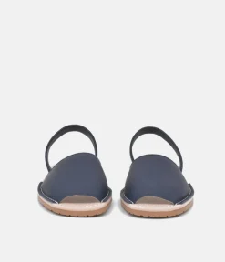 RIA Plush Navy Abarca Sandals